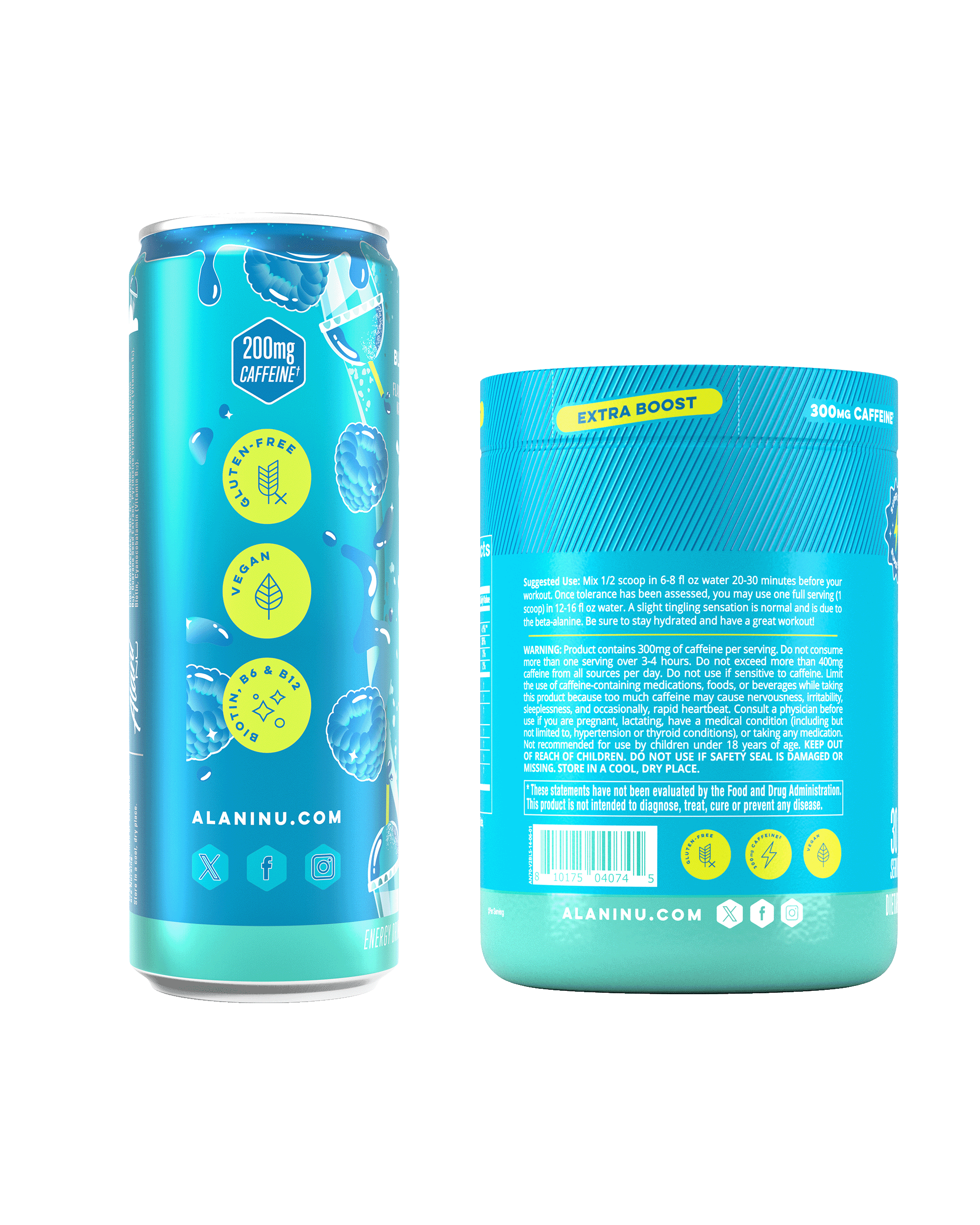 Energy Drink & Pre-Workout+ - Blue Slush